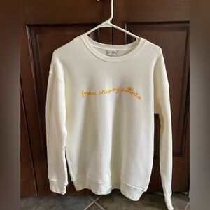 Wild Fable Cream Sweatshirt with “Forever Chasing Sunsets”